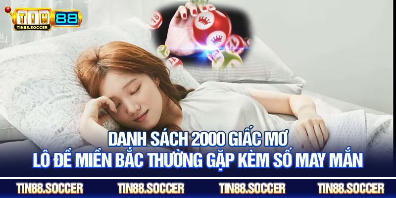 Danh sách 2000 giấc mơ lô đề miền Bắc thường gặp kèm số may mắn
