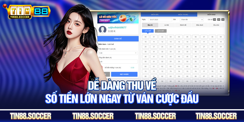 Dễ dàng thu về số tiền lớn ngay từ ván cược đầu